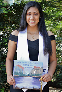 On May 19, Perez has a chance to reflect on her experiences at commencement ceremonies for the School of Social Sciences, Humanities and Arts.